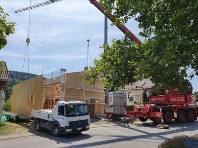 Holzrhmenbau für eine Praxis